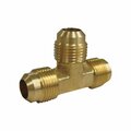 Swivel 0.31 x 0.31 in. Dia. x 5 &amp; 16 in. Dia. Flare To Flare To Flare Yellow Brass Tee, 10PK SW2738176